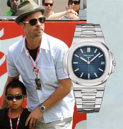 brad pitt patek philippe nautilus|george genta nautilus.